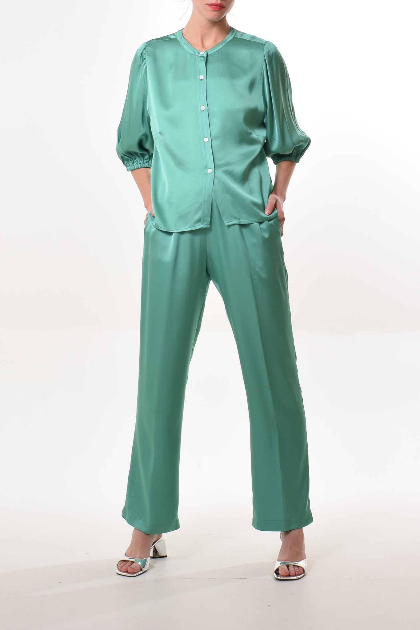 Seattle blouse in Green (viscose)